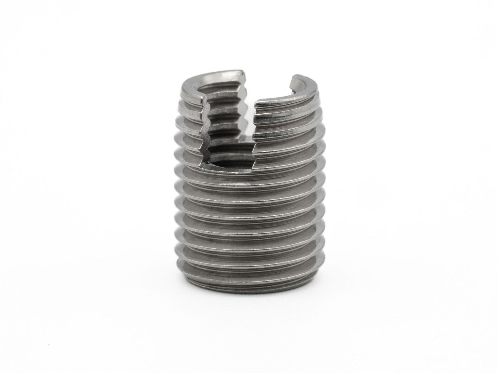 BaerFix Thread Inserts with cutting slots M 8 x 1.25 - 15 mm - 1.4571 (V4A / AISI 316Ti) - 10 pcs.