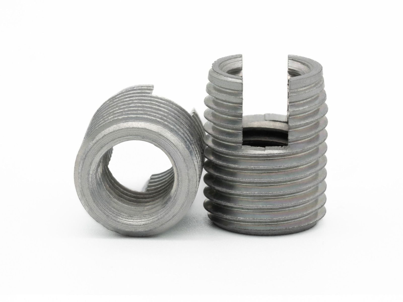 BaerFix Thread Inserts with cutting slots M 6 x 1.0 - 12 mm - thin-walled - 1.4571 (V4A / AISI 316Ti) - 10 pcs.