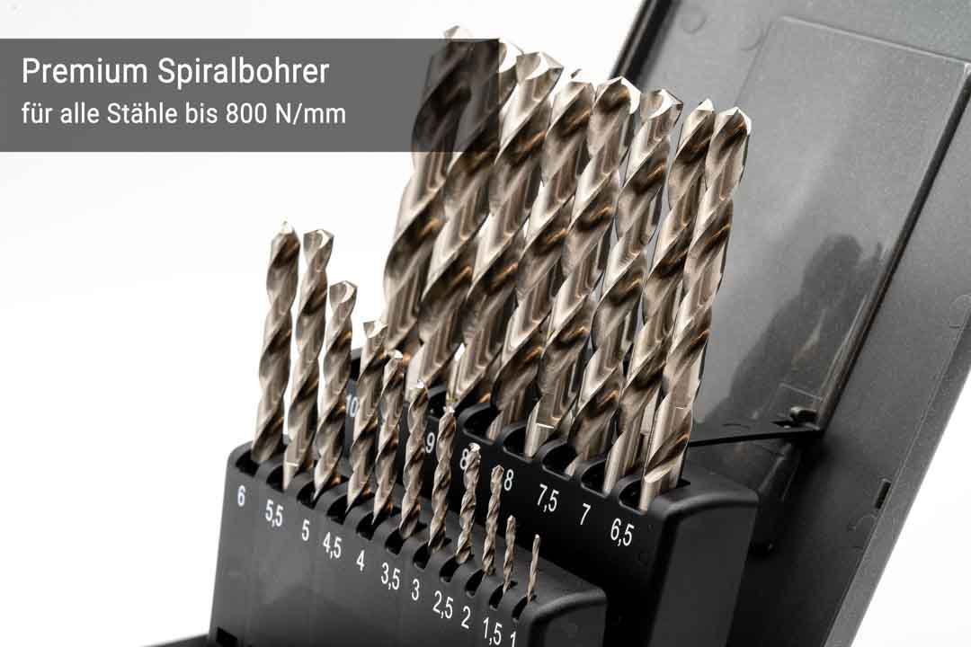 HSSG Drill Bit Set (0.5mm rising) 1 - 10 mm