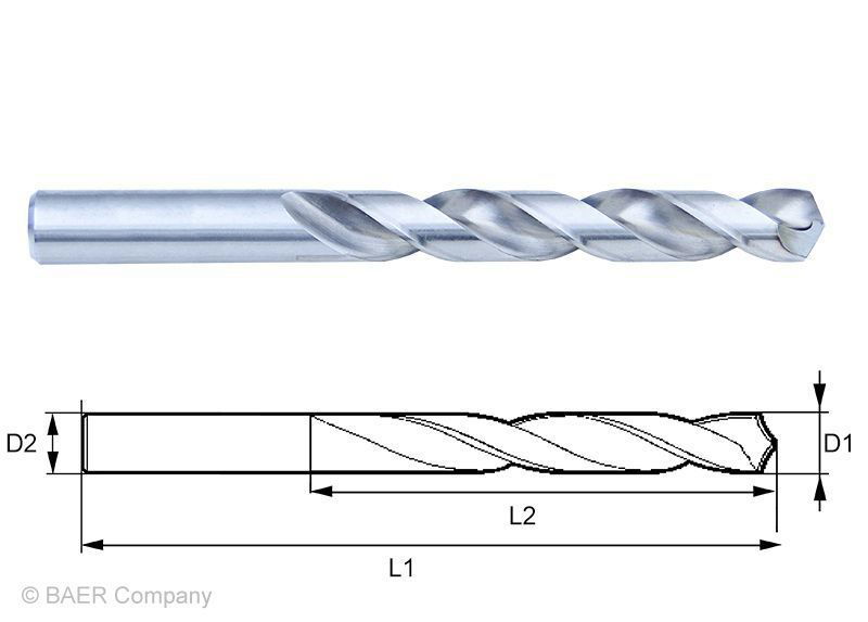 HSSG Mini-Spiralbohrer 0,80 mm - 10 Stück