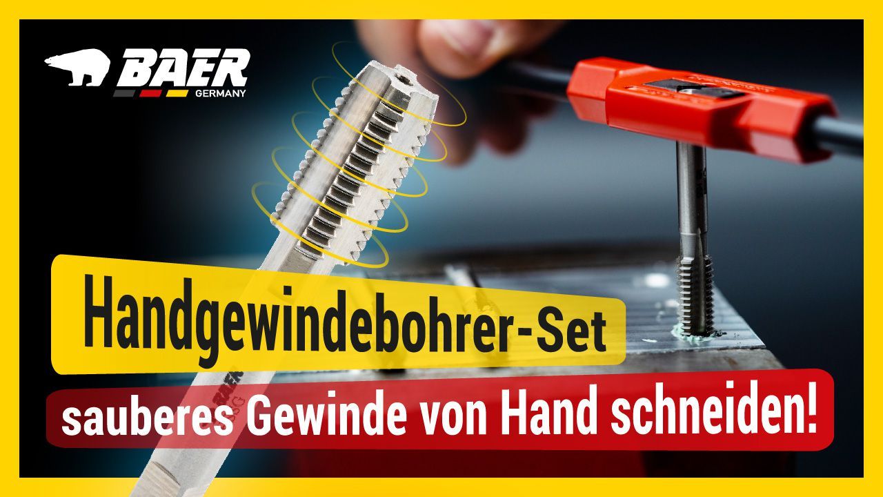 BAER HSSG Hand Tap Set (3pcs.) BSW 1/2 x 12 - LEFT