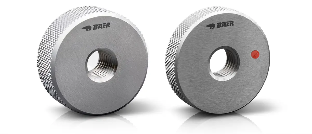 Two BAER thread ring gauges Two BAER thread ring gauges