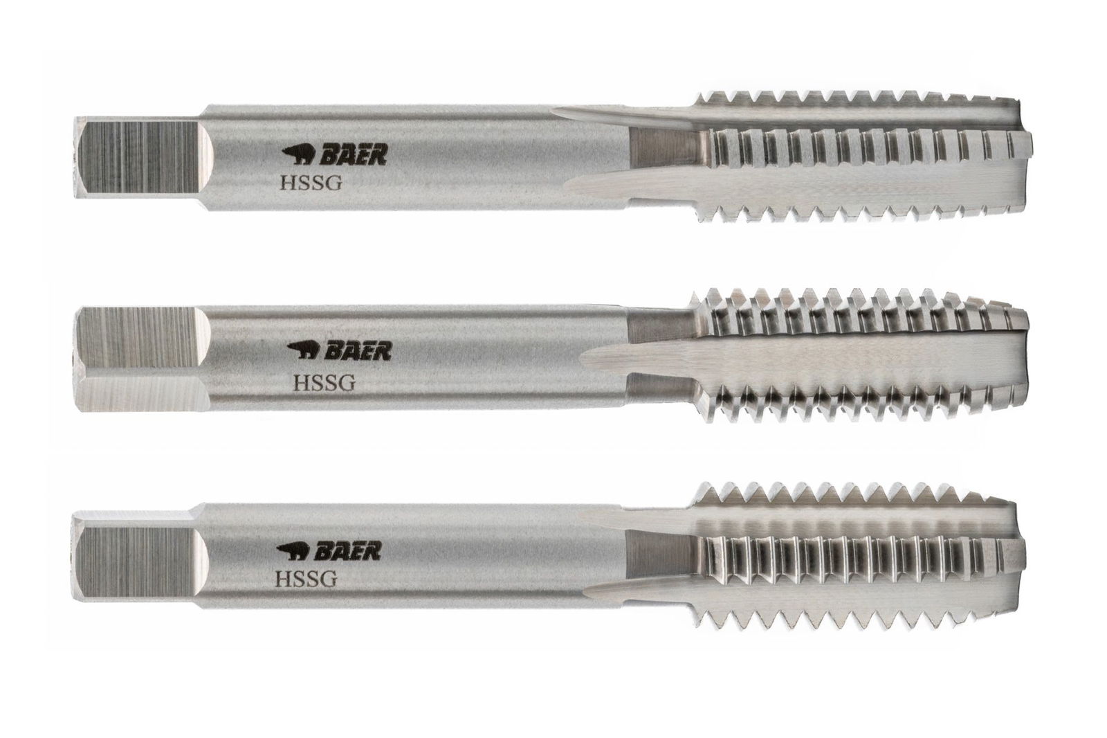 BAER HSSG Hand Tap Set (3pcs.) non serial form M 36 x 4.0