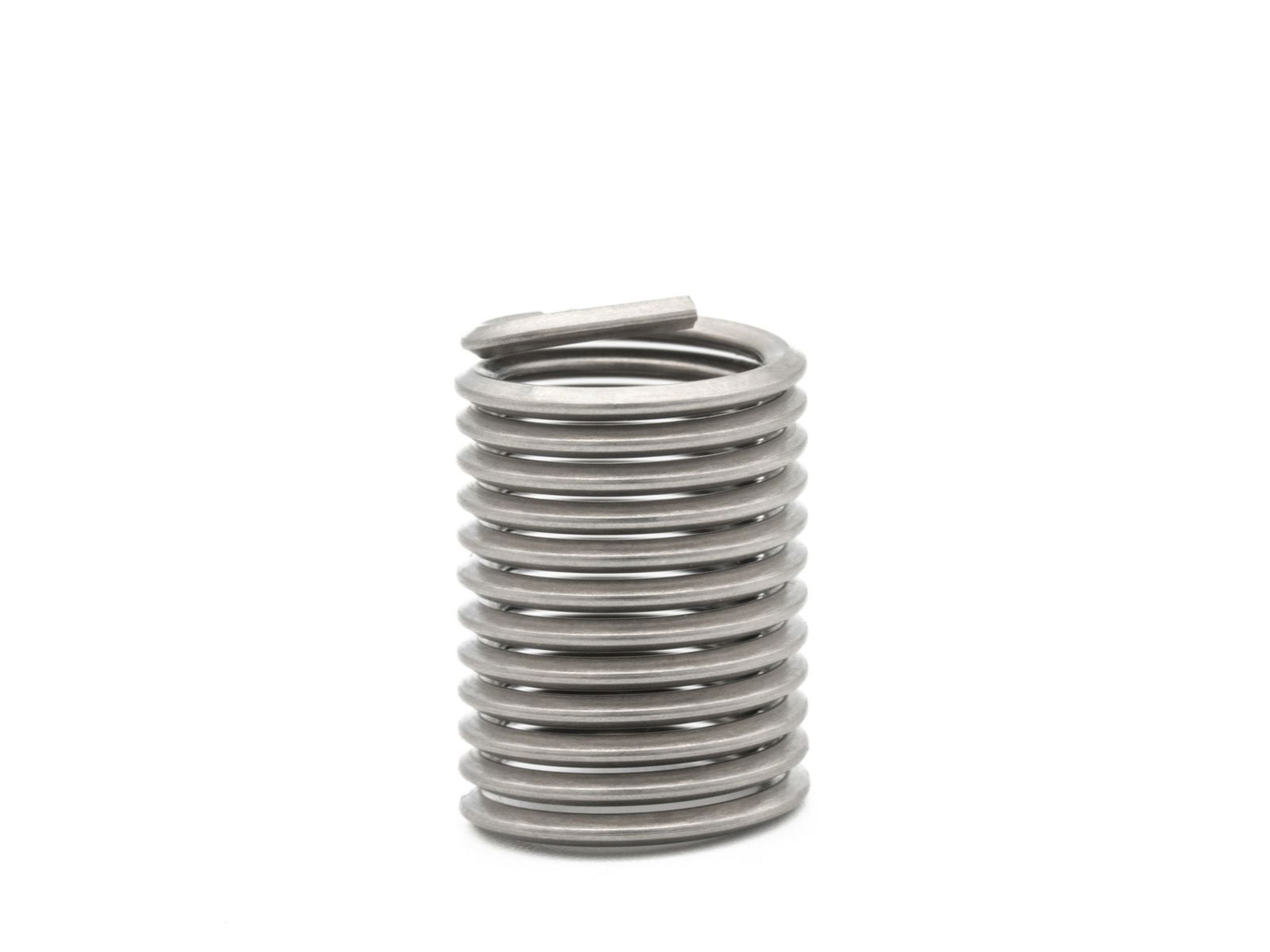 BaerCoil Drahtgewindeeinsätze M 6 x 1,0 - 2,0 D (12 mm) - frei durchlaufend - Inconel X750 - 100 St.