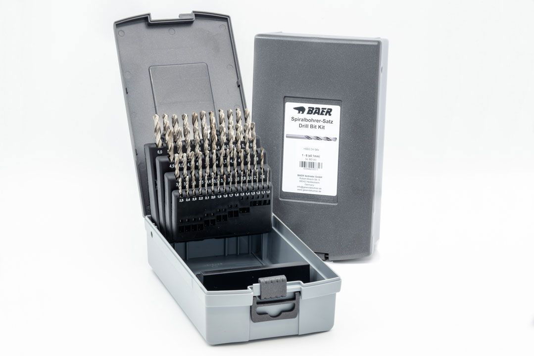 HSSG Drill Bit Set (0.1mm increasing) 1 - 6 mm