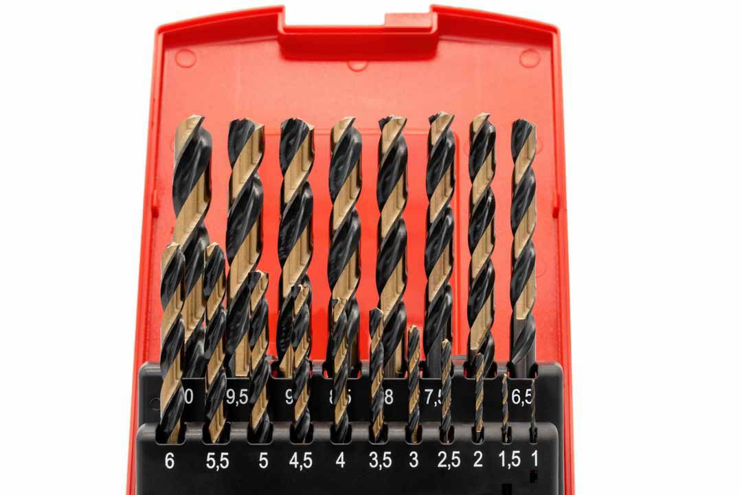 HSSE Power Drill Bit Set (0.5mm rising) 1 - 10 mm with three-face shank