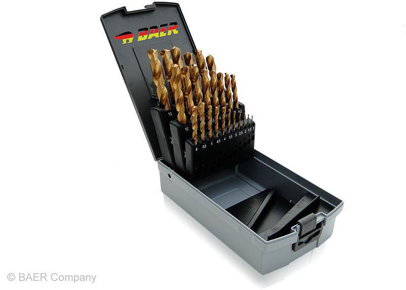 HSSG-TiN Drill Bit Set (0.5mm increasing) 1 - 10 mm