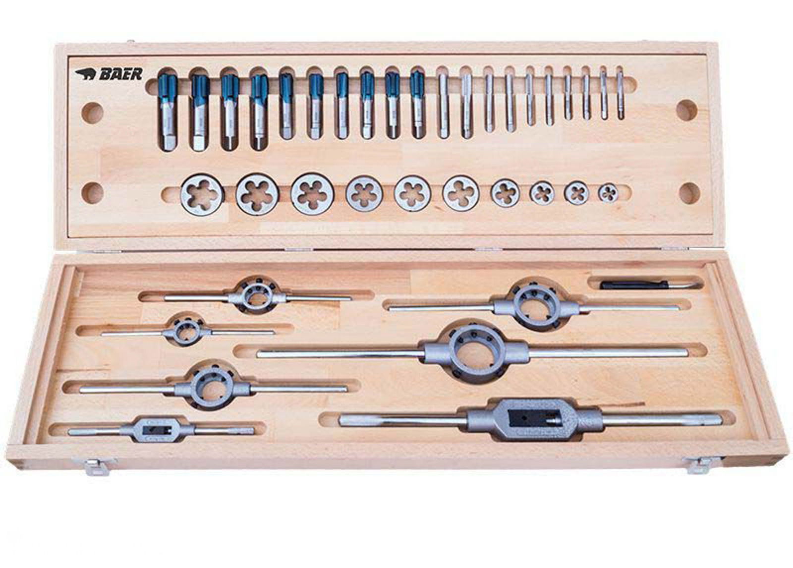 BAER SET HSS klein: Handgewindebohrer | Schneideisen | Werkzeuge : G 1/8 - 1"
