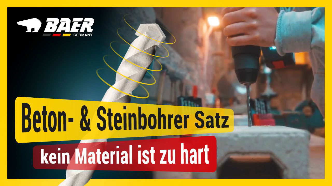 Betonbohrer Satz (15 tlg.) 3 - 10 mm