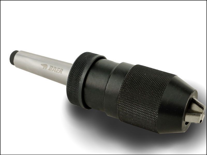 BAER Drill Chuck 0.2 - 13 mm | incl. taper shank arbor: MT 2 | pull-in thread: M 10 | keyless drill chuck
