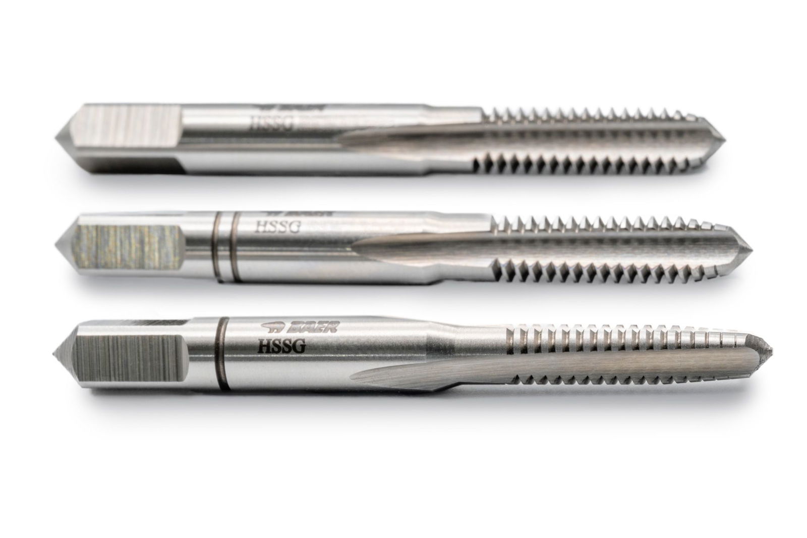 BAER HSSG Set di rubinetti a mano (3 pezzi) M 2,6 x 0,45 – Immagine 2