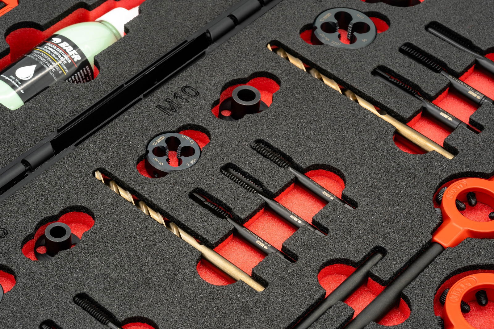 BAER ULTRA SET HSSE STAINLESS STEEL: Hand Taps | Cutting Dies | Tools | Cutting Paste: M 3 - 12 – Image 3