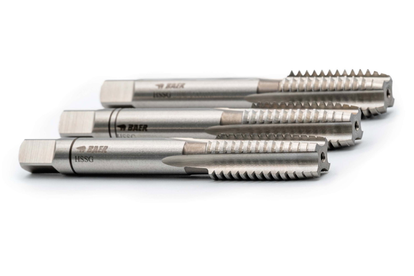 BAER HSSG Set di rubinetti a mano (3 pezzi) UNC 7/16 x 14 - SINISTRA – Immagine 2