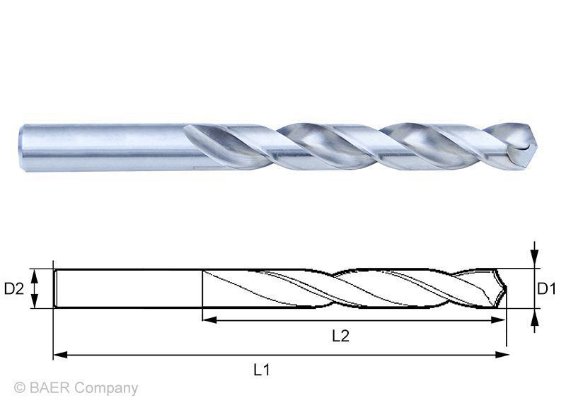 HSSG Mini-Spiralbohrer 0,70 mm - 10 Stück