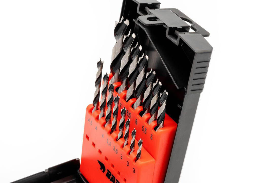Wood Drill Bit Set (15 pcs.) 3 - 10 mm