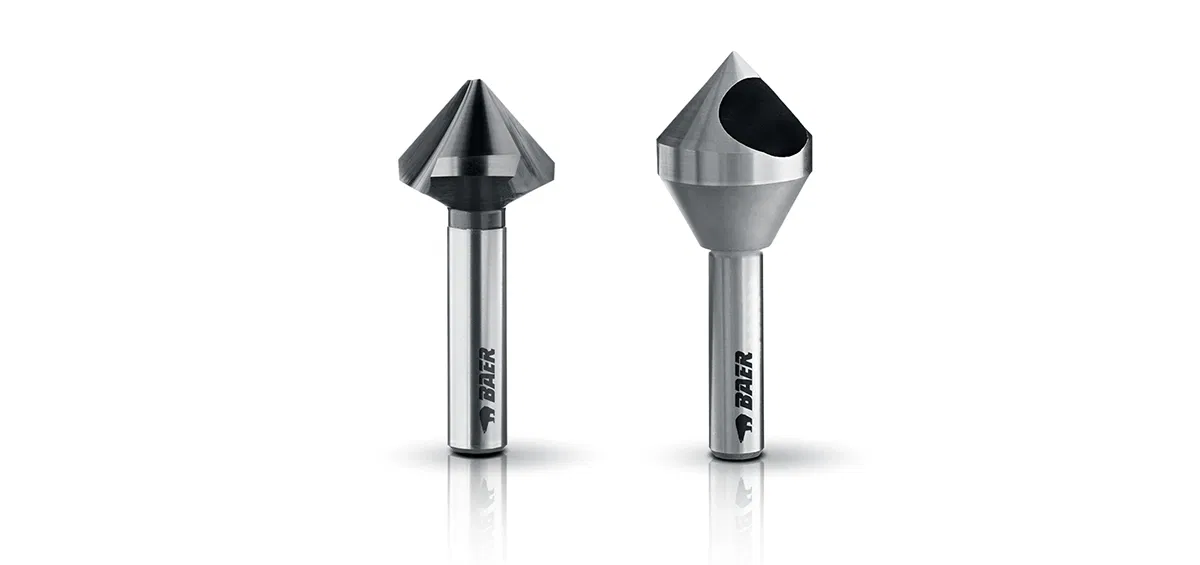 Two metal countersinks Two metal countersinks