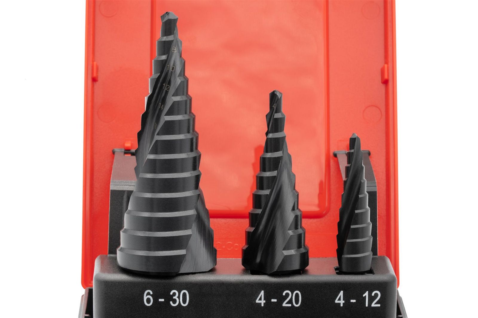 HSS-TiAlN Step Drill Set 4 - 30 mm (4-12) (4-20) (6-30)