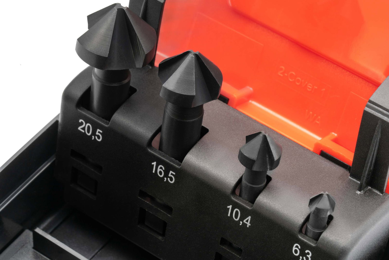 HSSE-VAP Set di svasatori a 90° da 6,3 a 25,0 mm - per acciaio inox