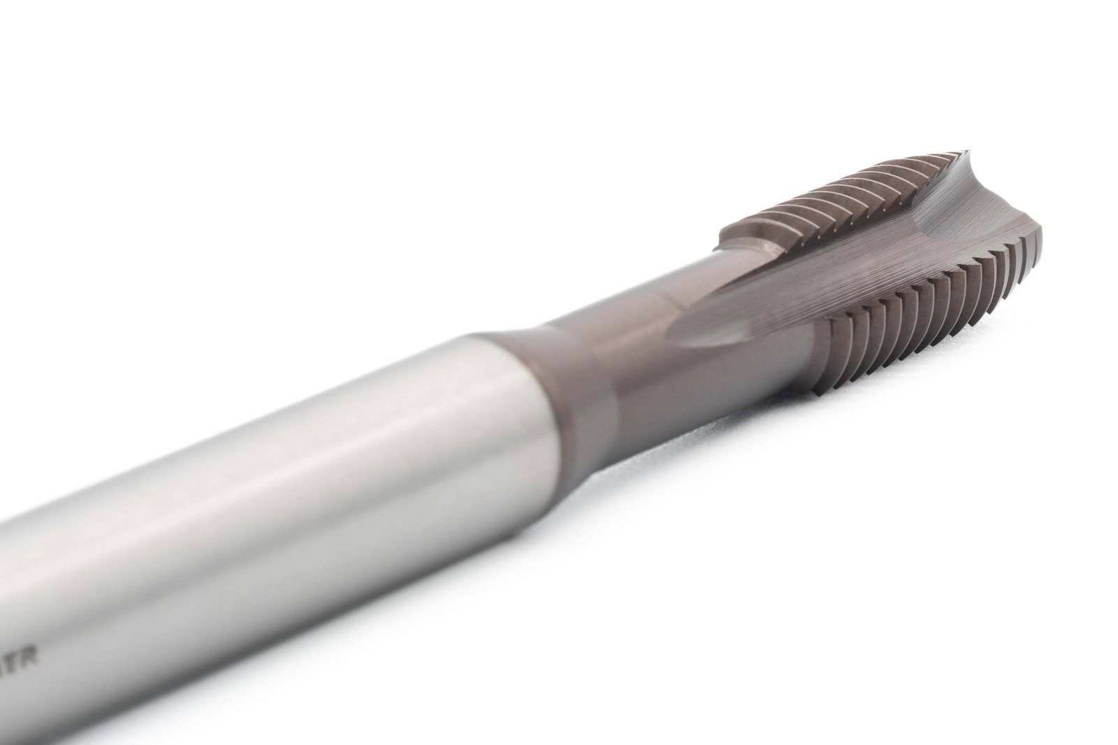 BAER HSSE-TiAlN Machine Tap Form B - UNC No. 12 x 24 - DIN 371 Stainless Steel – Image 3