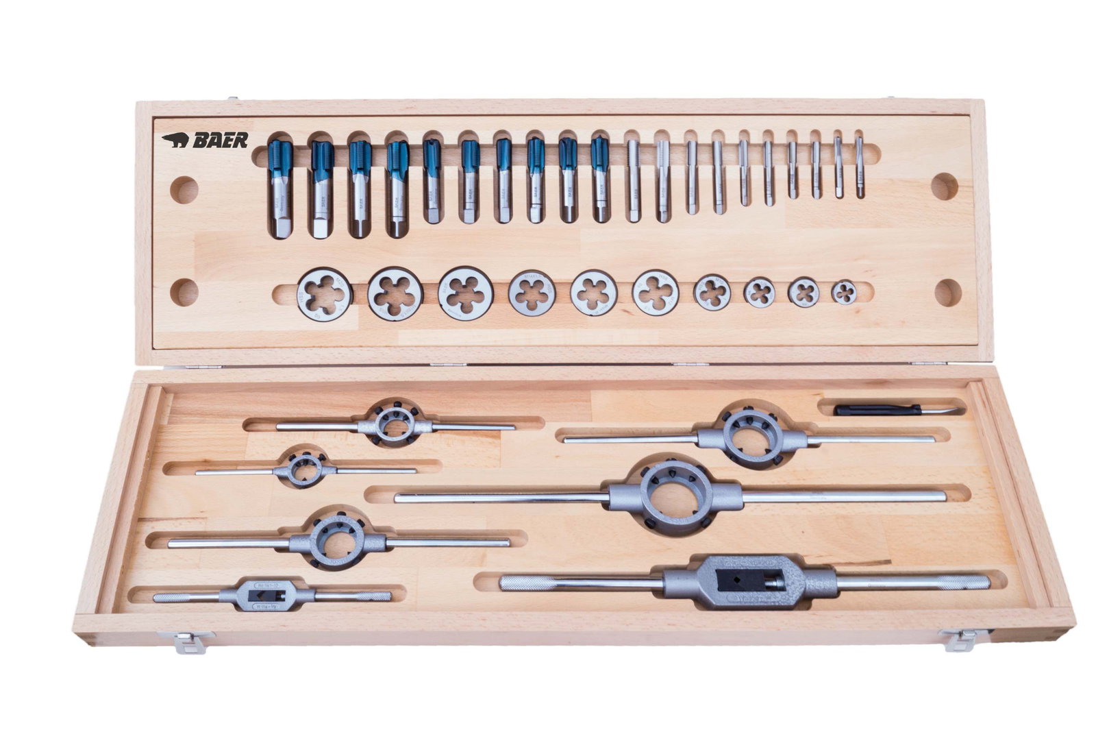 BAER SET HSS: Tarauds manuels | Filières | Outils : M 5 - 12