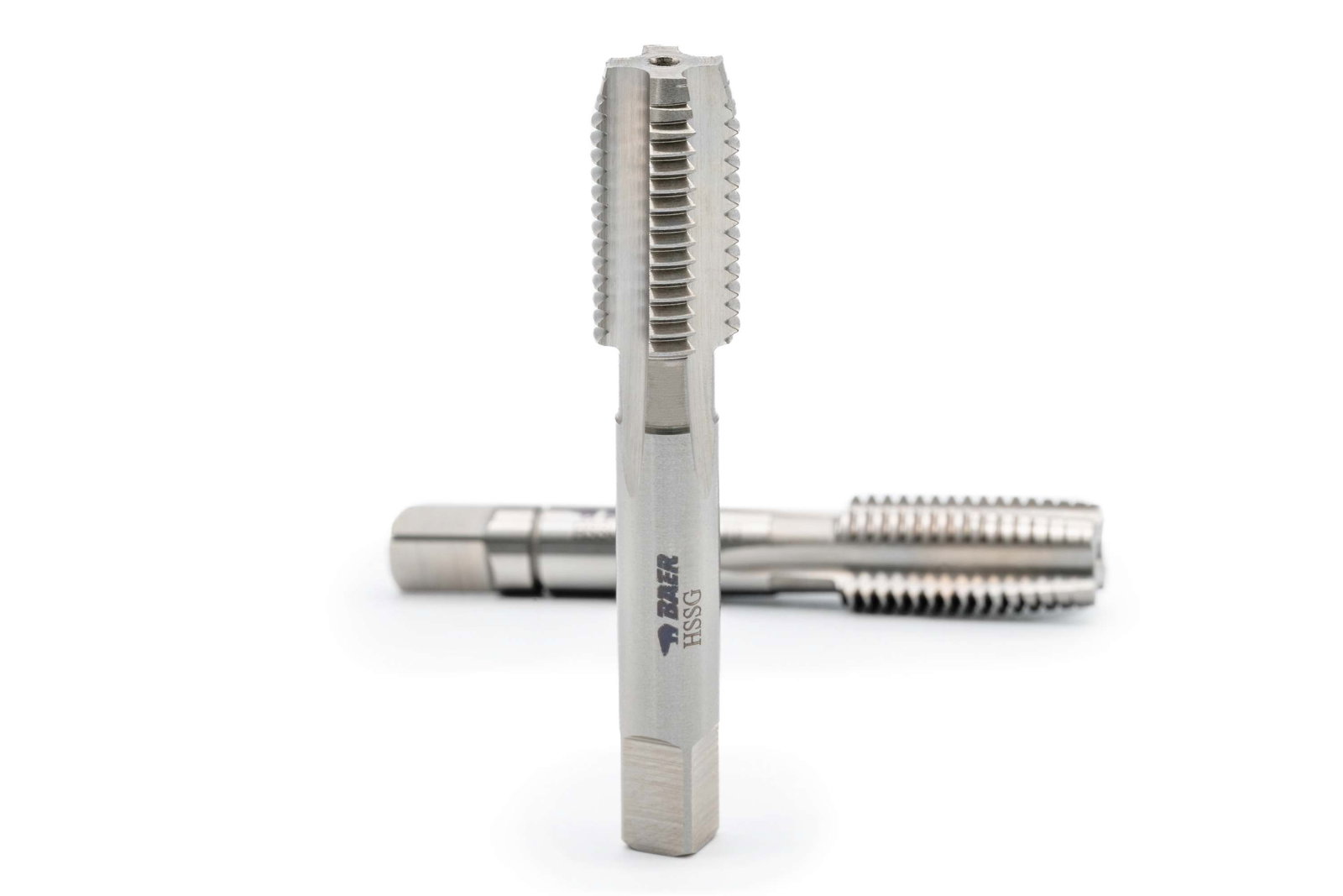 BAER HSSG Tarauds manuels 2 pièces Jeu Rd 22 x 1/8 - GAUCHE – Image 3