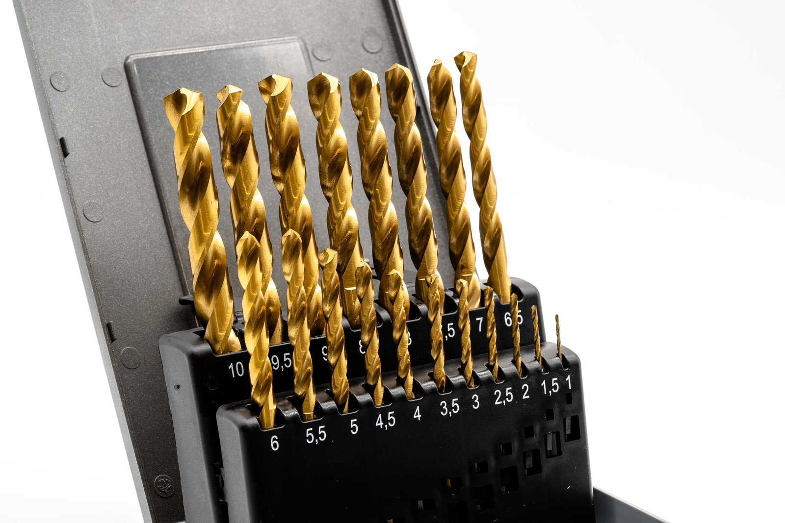 HSSG-TiN Drill Bit Set (0.5mm increasing) 1 - 10 mm – Image 3