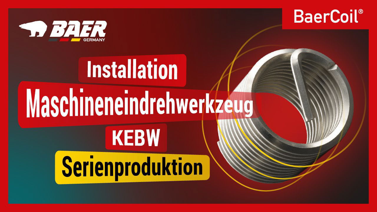  BaerCoil Outil de montage de la machine UNF 1/2 x 20