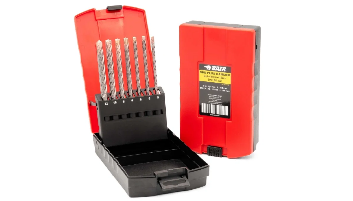 SDS-Plus-Hammerbohrer-Set in Kunststoffbox
