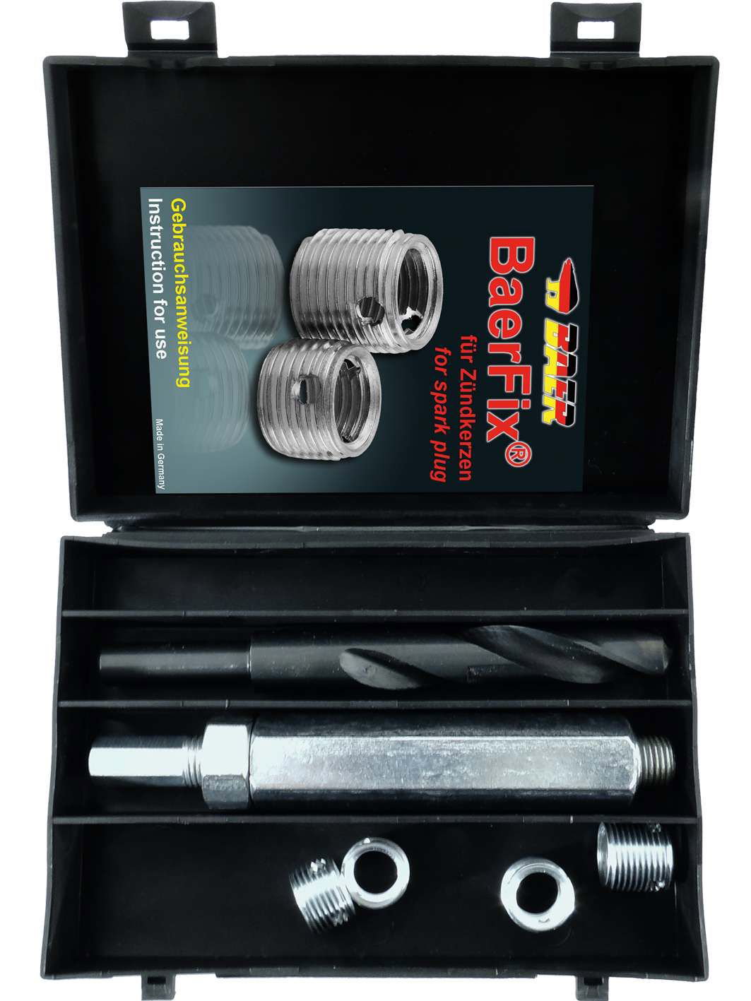 BaerFix Bougie d'allumage- Ensemble de réparation du filetage M 14 x 1,25