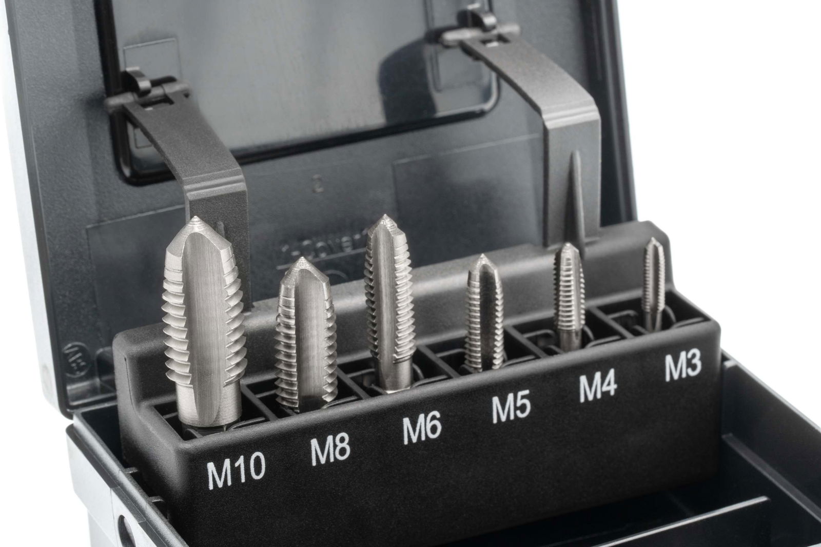 BAER Set HSSG: Bit-Einschnittgewindebohrer für Akkuschrauber & Halter: M 3 - 10 – Bild 3