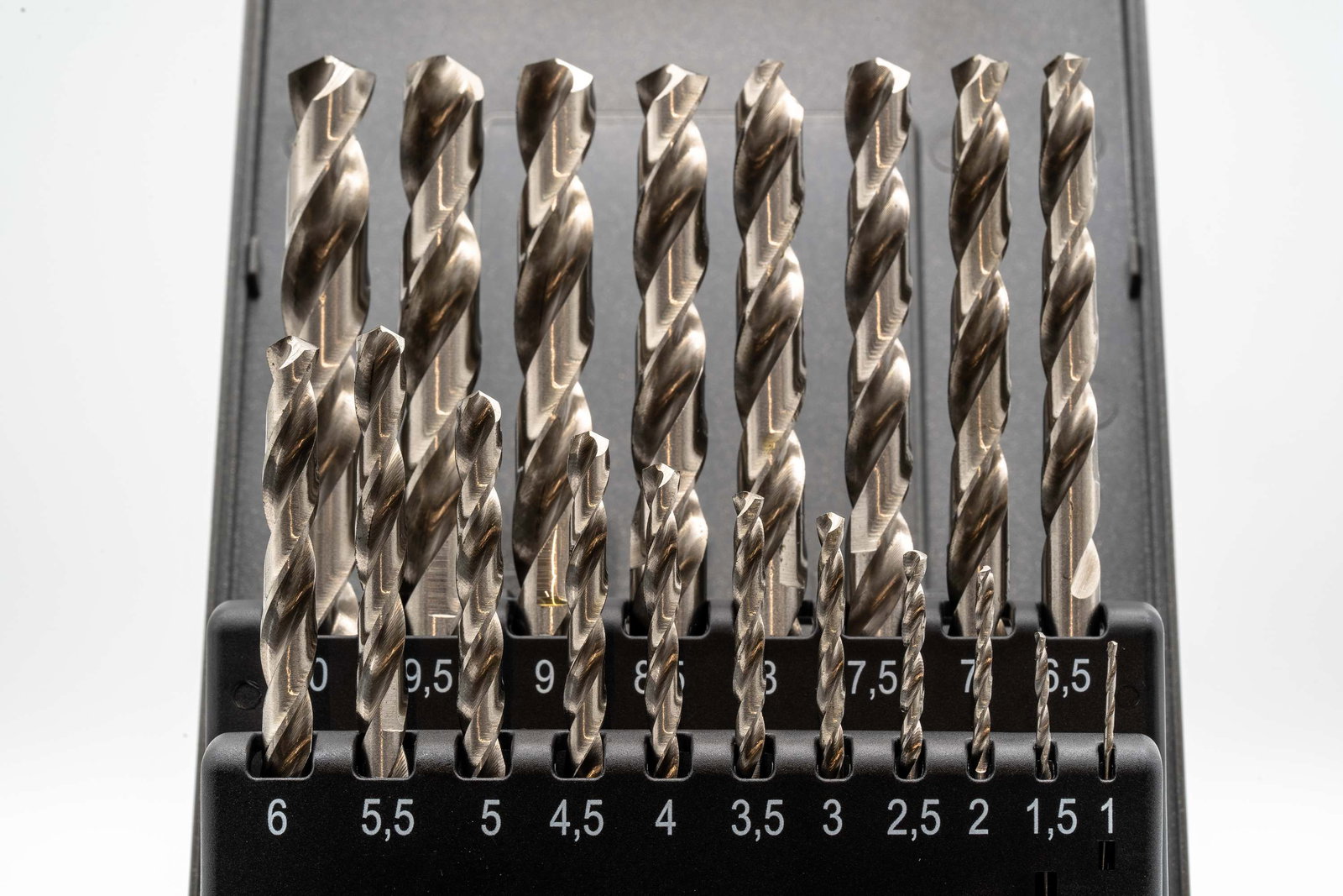 HSSG Drill Bit Set (0.5mm rising) 1 - 10 mm