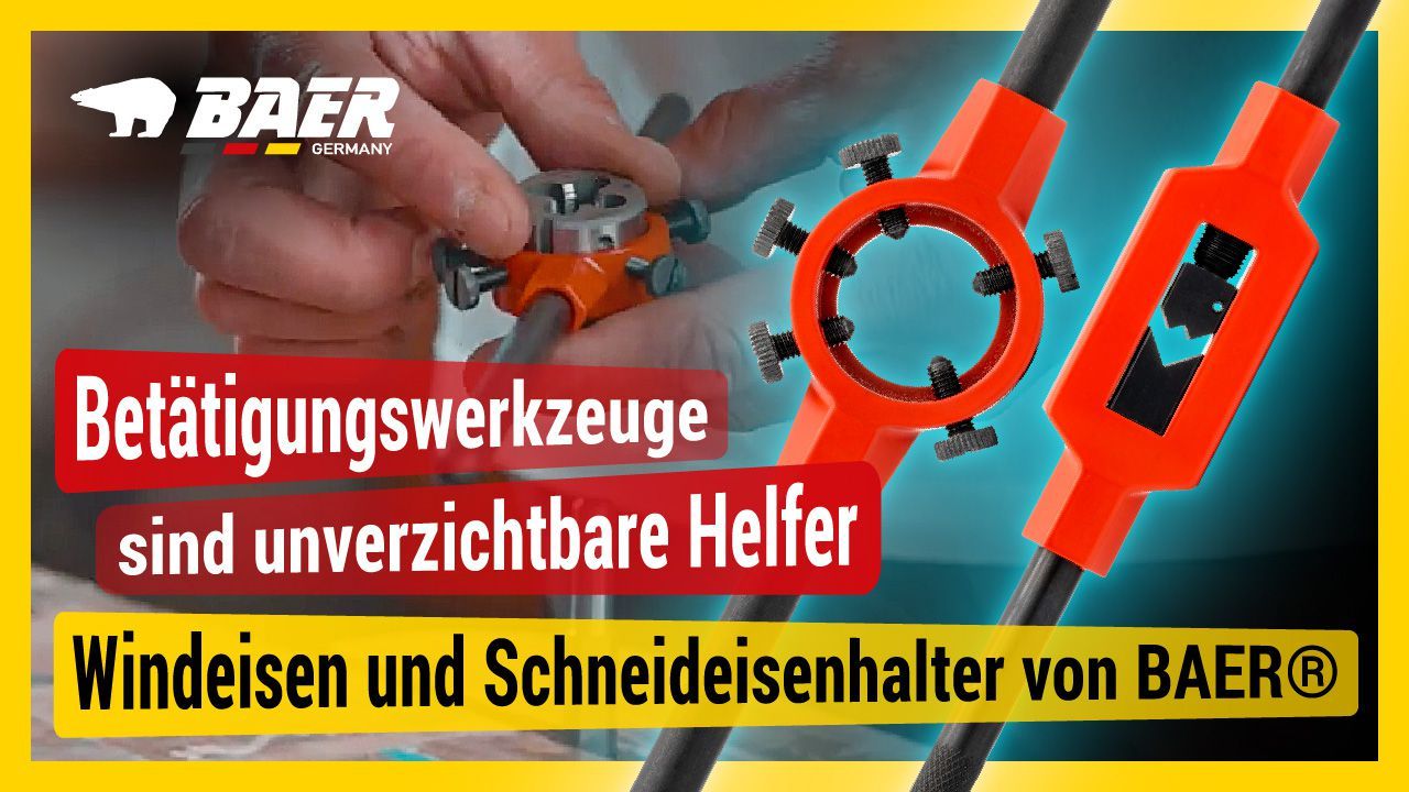 BAER Stahl-Schneideisenhalter 160 x 25mm | G 4''