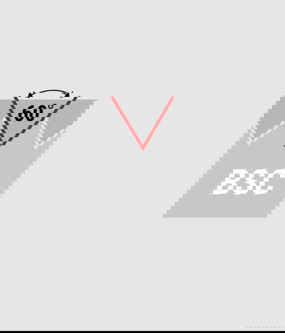 Illustration of BSC - british bicycle thread (STI)