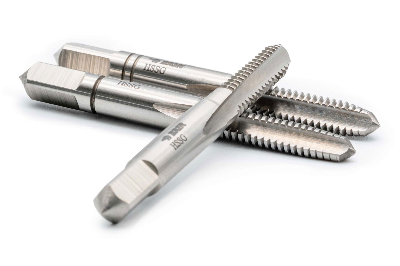 BAER HSSG Set di rubinetti a mano (3 pezzi) BSW 1/8 x 40 – Immagine 6