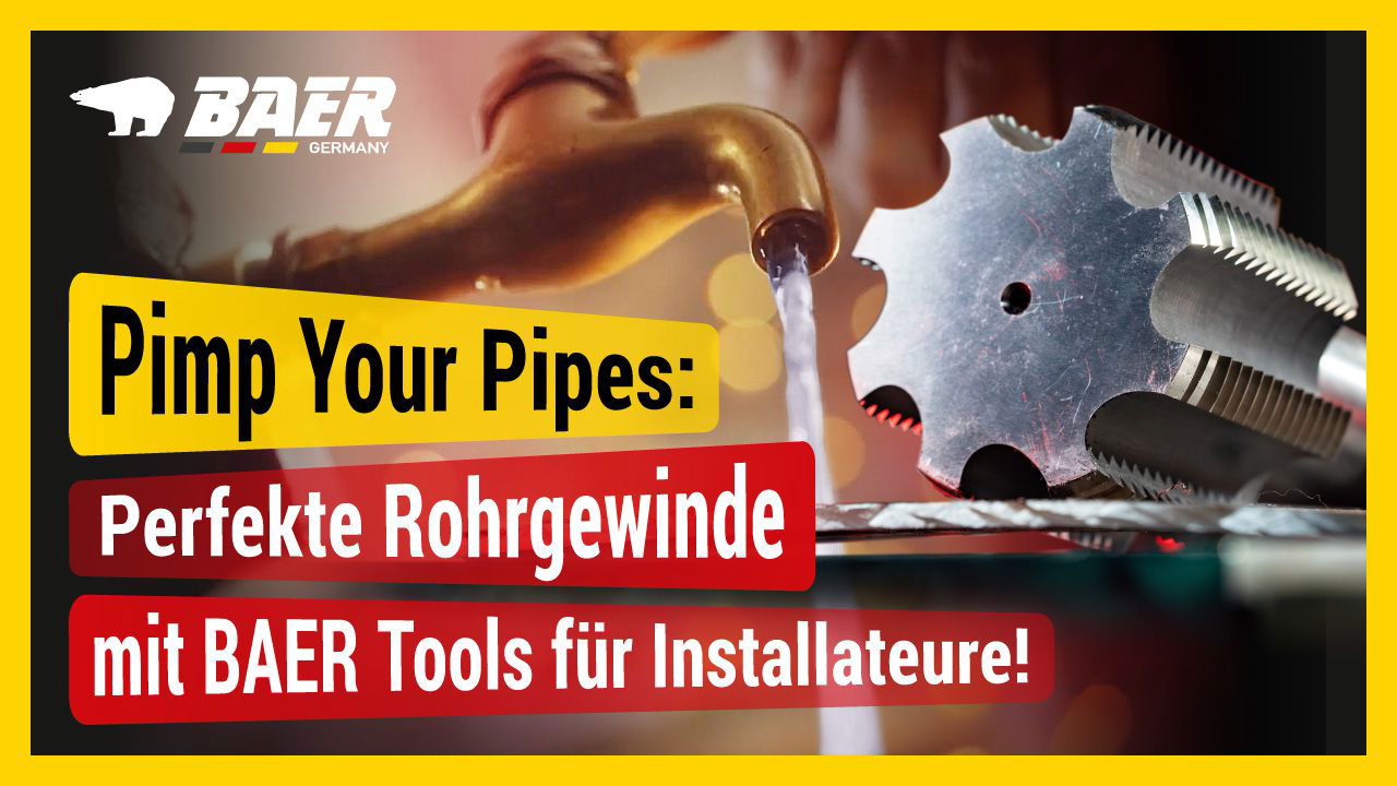 BAER Set HSSG: Machine Taps | Hexagon Die Nuts: G(BSP) 1/8'' - 3/4''