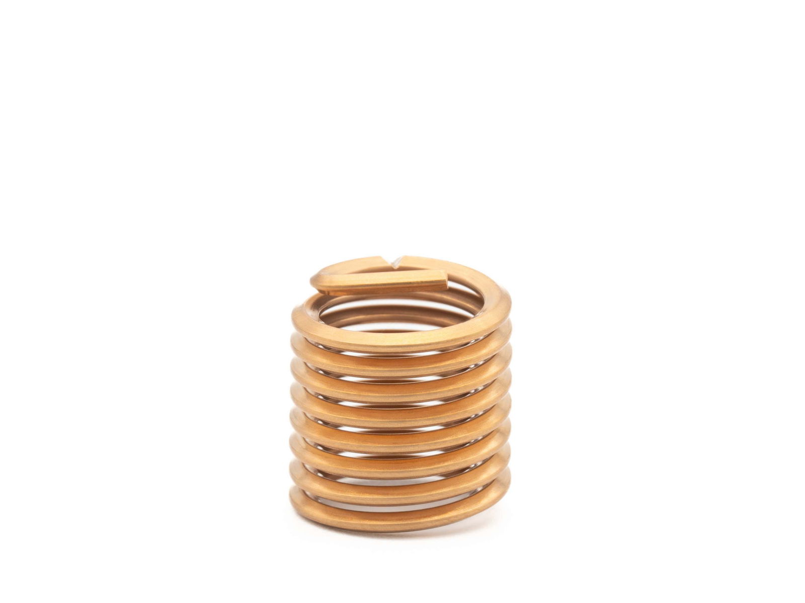 BaerCoil Inserti per filettatura M 6 x 1,0 - 1,5 D (9 mm) - a passo libero - Bronzo - 100 pz.