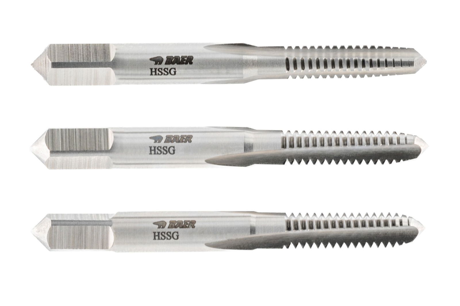 BAER HSSG Hand Tap Set (3pcs.) conical BA 2 BAER HSSG Hand Tap Set (3pcs.) conical BA 2