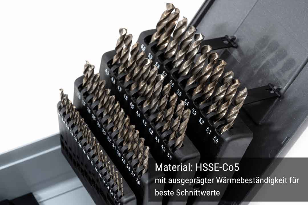 HSSE Extreme Drill Bit Set (0.1mm rising) 1 - 6 mm