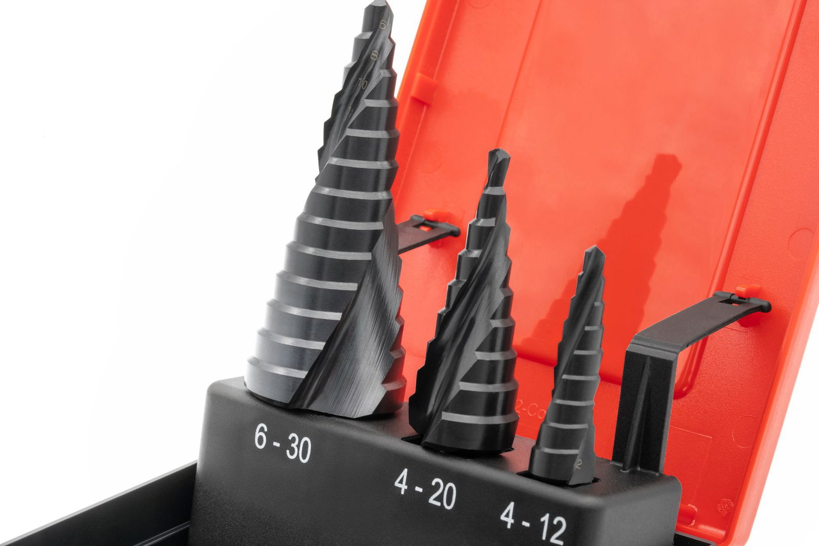 HSS- TiAlN Foret étagé Jeu 4 - 30 mm (4-12) (4-20) (6-30) – Image 6