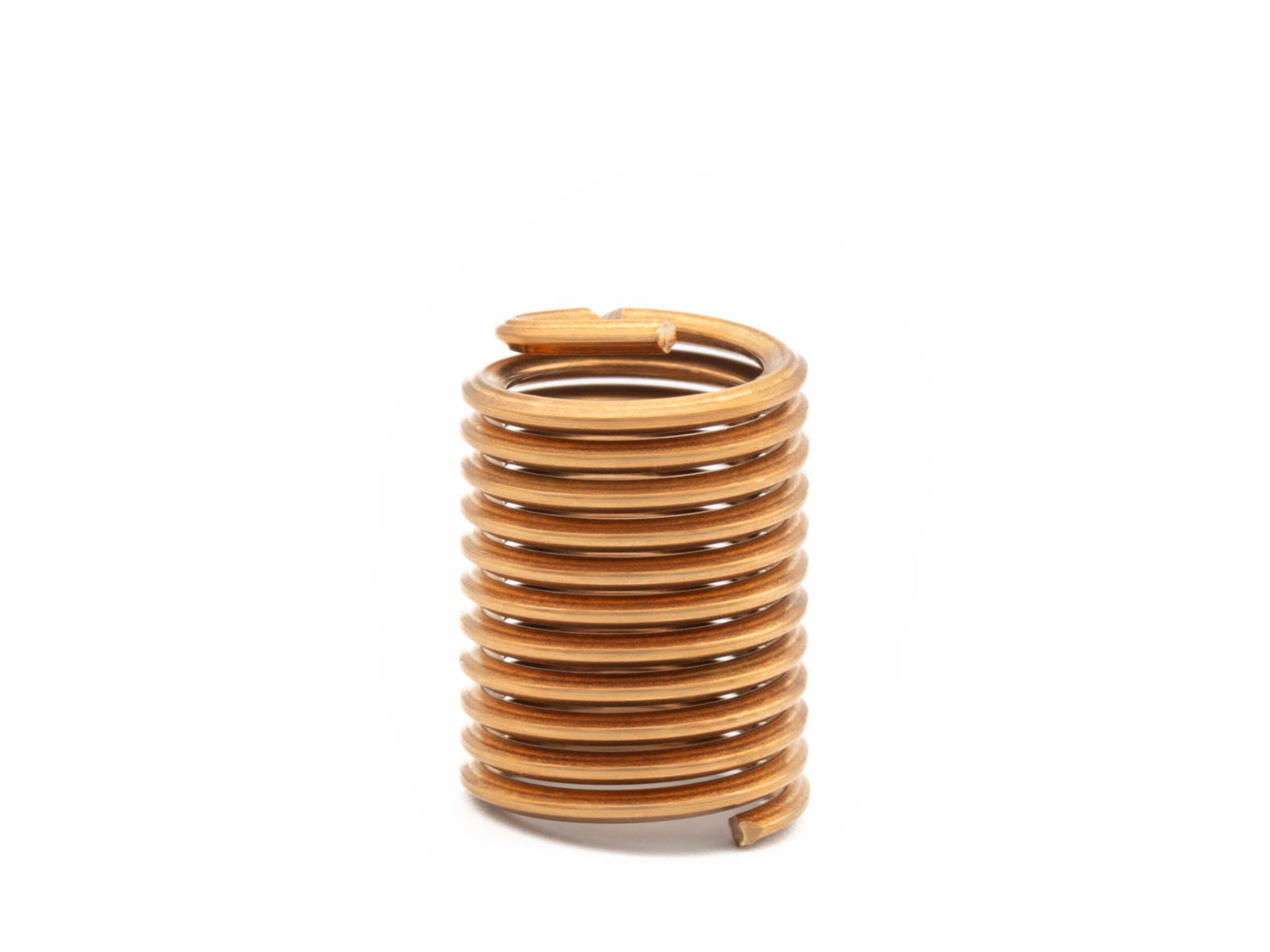 BaerCoil Drahtgewindeeinsätze M 20 x 2,5 - 2,0 D (40 mm) - frei durchlaufend - Bronze - 100 Stück