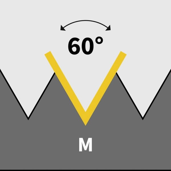 Illustration de M - métrique Filetage standard