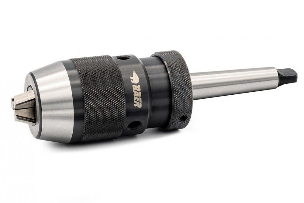 BAER Drill Chuck 0.2 - 13 mm | incl. taper shank arbor: MT 2 | keyless drill chuck