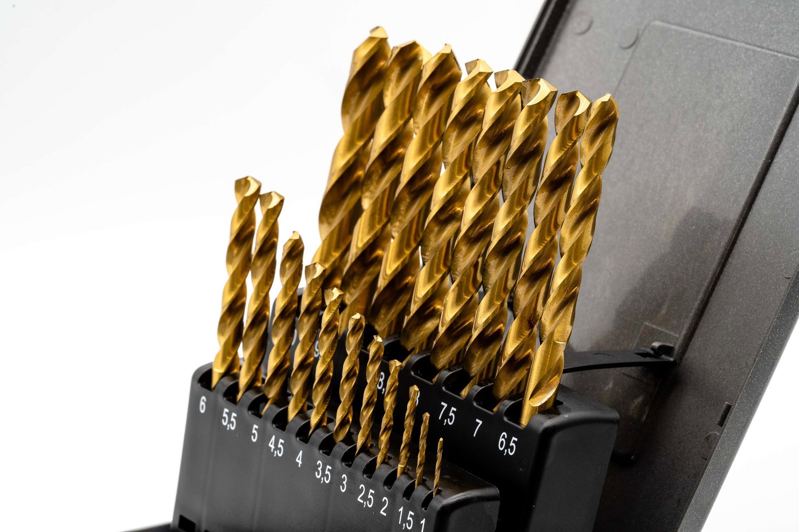 HSSG-TiN Drill Bit Set (0.5mm increasing) 1 - 10 mm – Image 2
