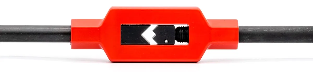 Tap wrench with tap Tap wrench with tap