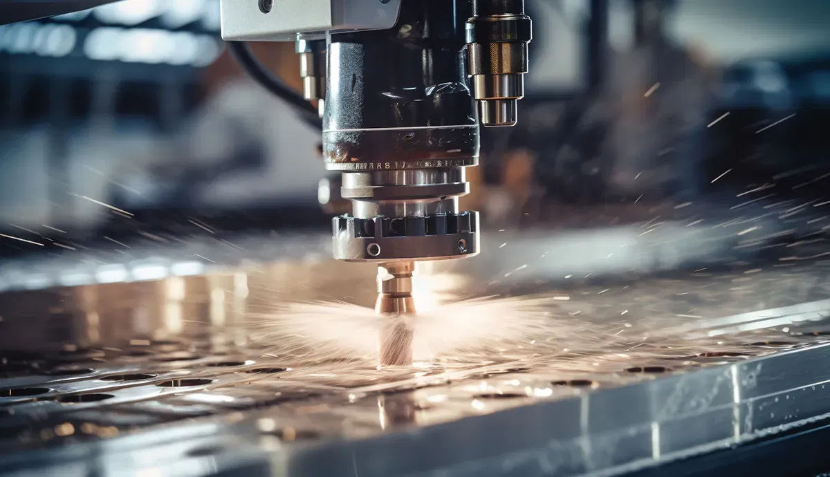 Tap drill processing a metal piece Tap drill processing a metal piece