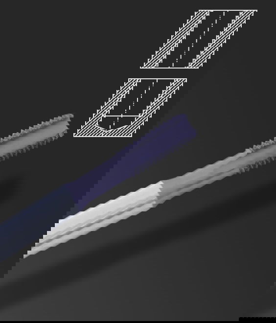 Illustration de pour laiton (copeaux courts)