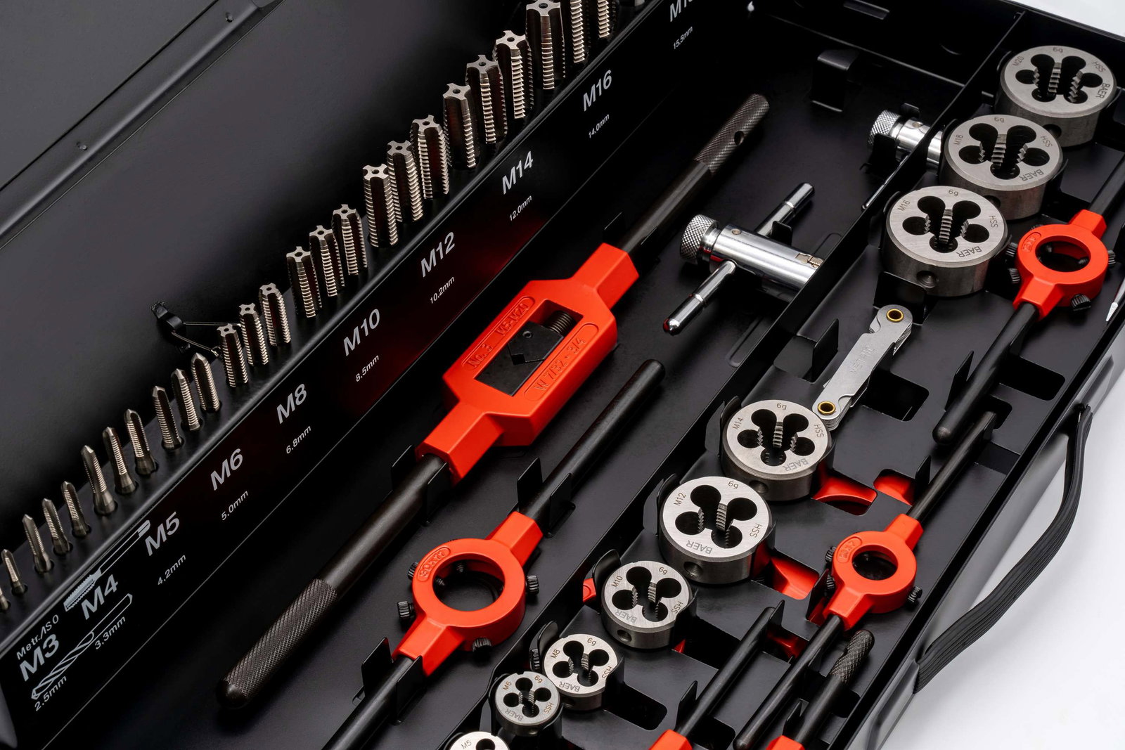 BAER SET HSS Tarauds manuels | Filières | Outils : M 3 - 20 – Image 5