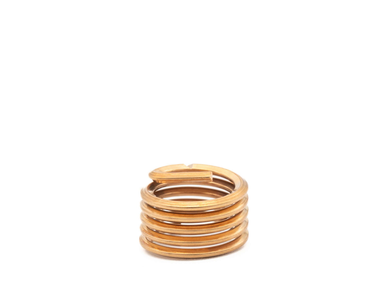 BaerCoil Drahtgewindeeinsätze M 8 x 1,25 - 1,0 D (8 mm) - frei durchlaufend - Bronze - 100 Stück