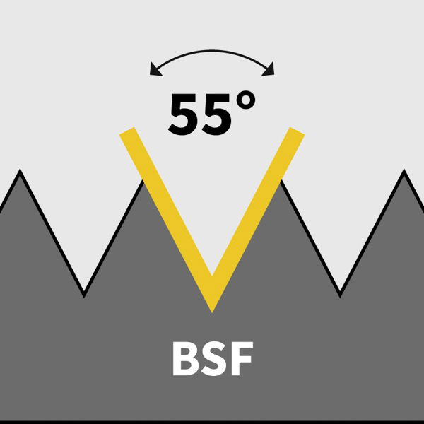 Abbildung von BSF - britisches Feingewinde