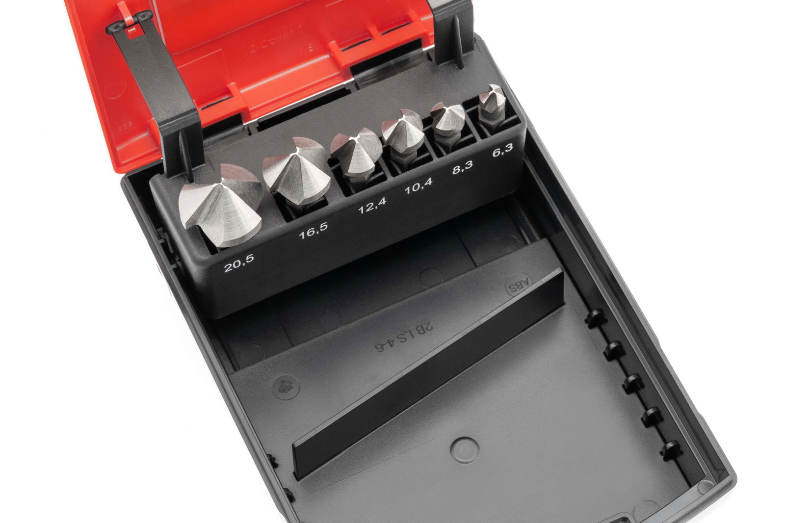 HSSG Set di svasature a 90° da 6,3 a 20,5 mm - per avvitatore a batteria – Immagine 2